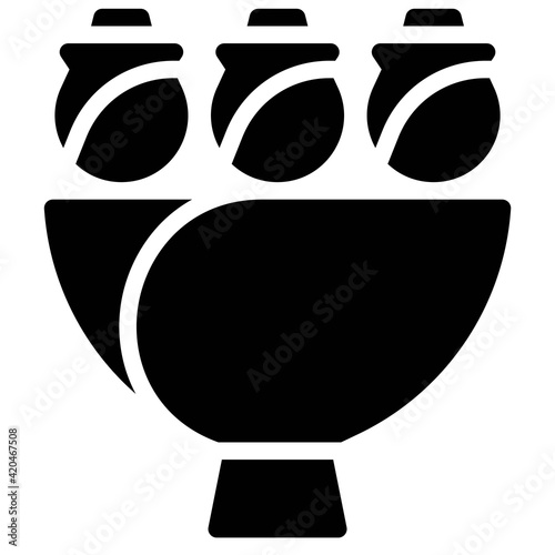 Rose bouquet icon, Feminism related vector