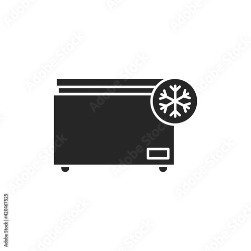Freezer cold color line icon. Household equipment.