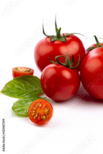 Tomato and cherry tomato in composition