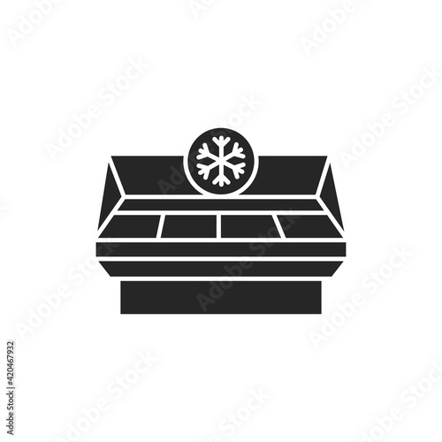 Freezer cold color line icon. Household equipment.