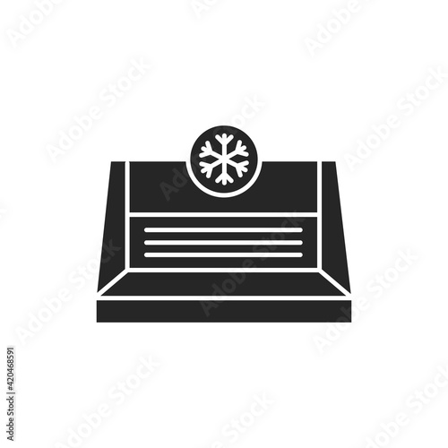 Freezer cold color line icon. Household equipment.