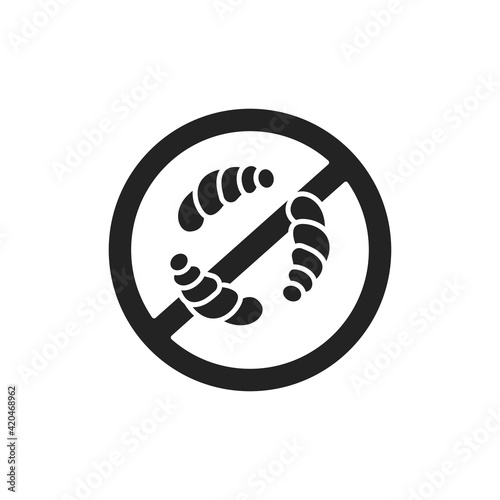 No pests color line icon. Pictogram for web page, mobile app, promo.