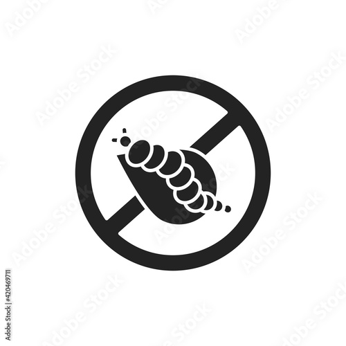 No pests color line icon. Pictogram for web page, mobile app, promo.