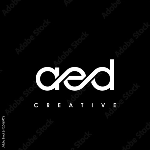AED Letter Initial Logo Design Template Vector Illustration