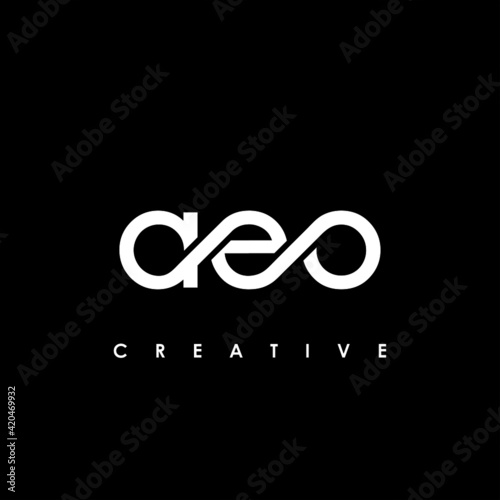 AEO Letter Initial Logo Design Template Vector Illustration