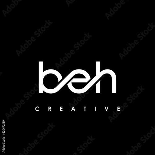 BEH Letter Initial Logo Design Template Vector Illustration
