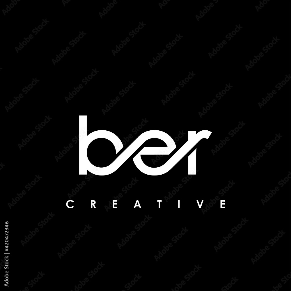 BER Letter Initial Logo Design Template Vector Illustration BER Letter Initial Logo Design Template Vector Illustration