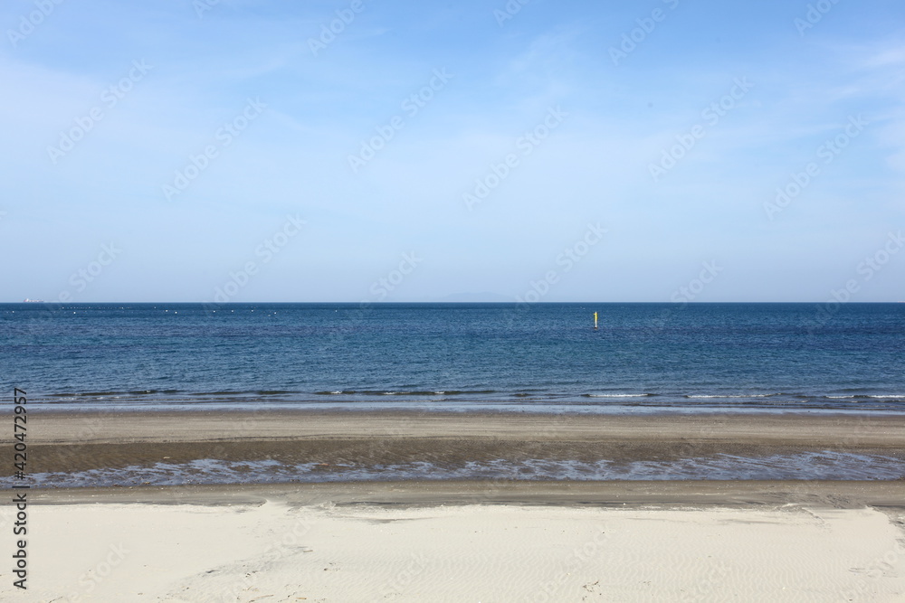 砂浜と海 砂浜と海