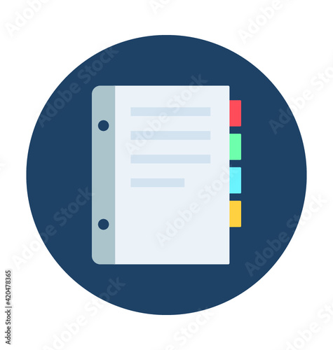 Diary Vector Icon