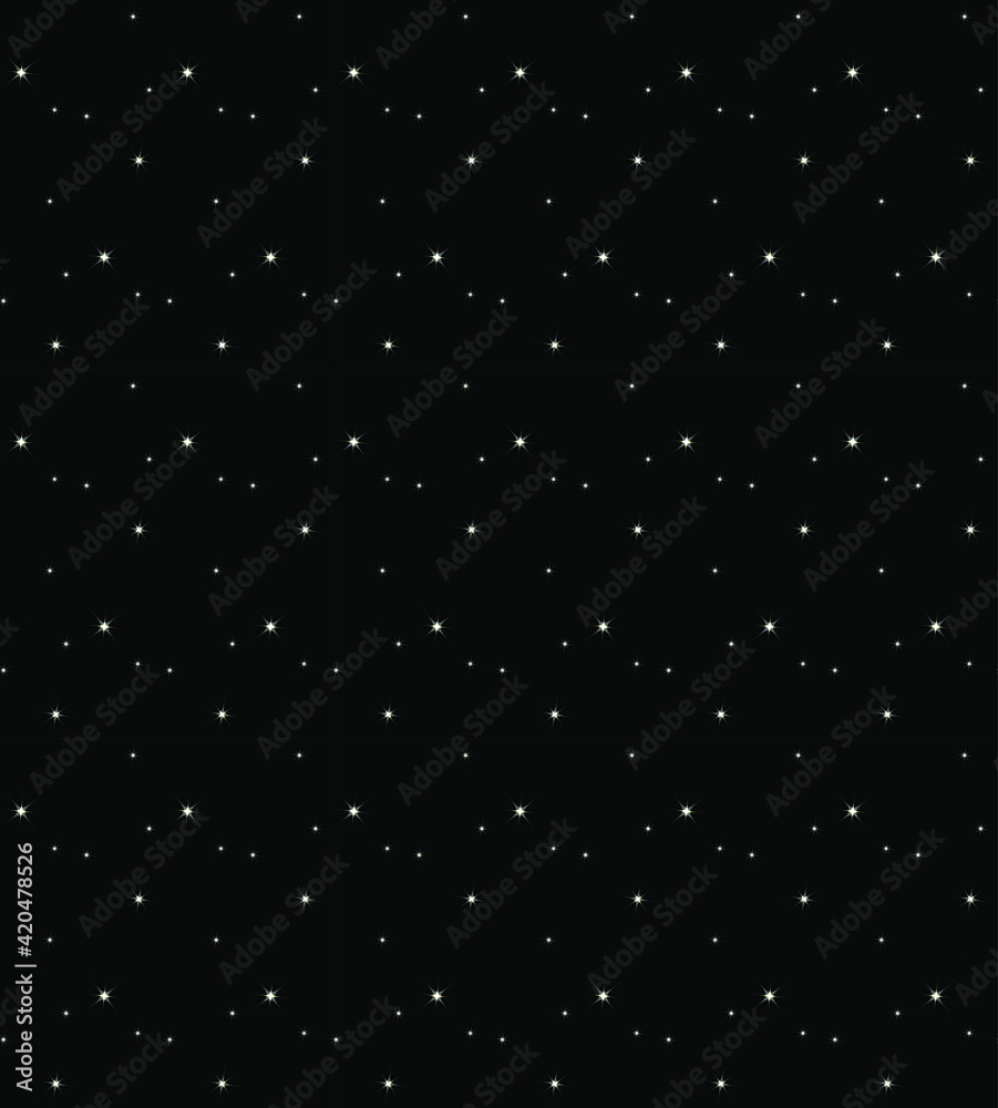 pattern with stars or snowflakes
