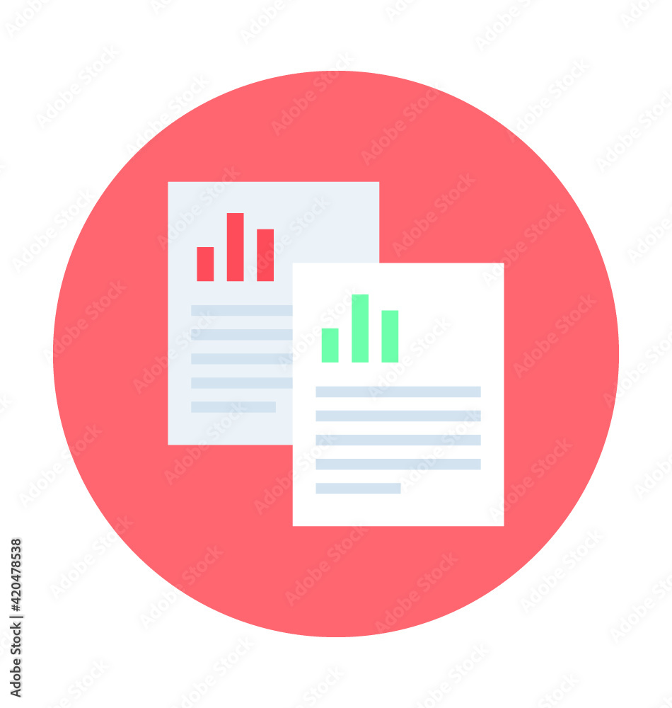 Analytical Report Vector Icon