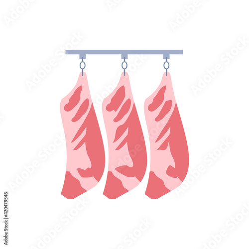 Raw meat beef for steaks or processing and manufacturing of ready food