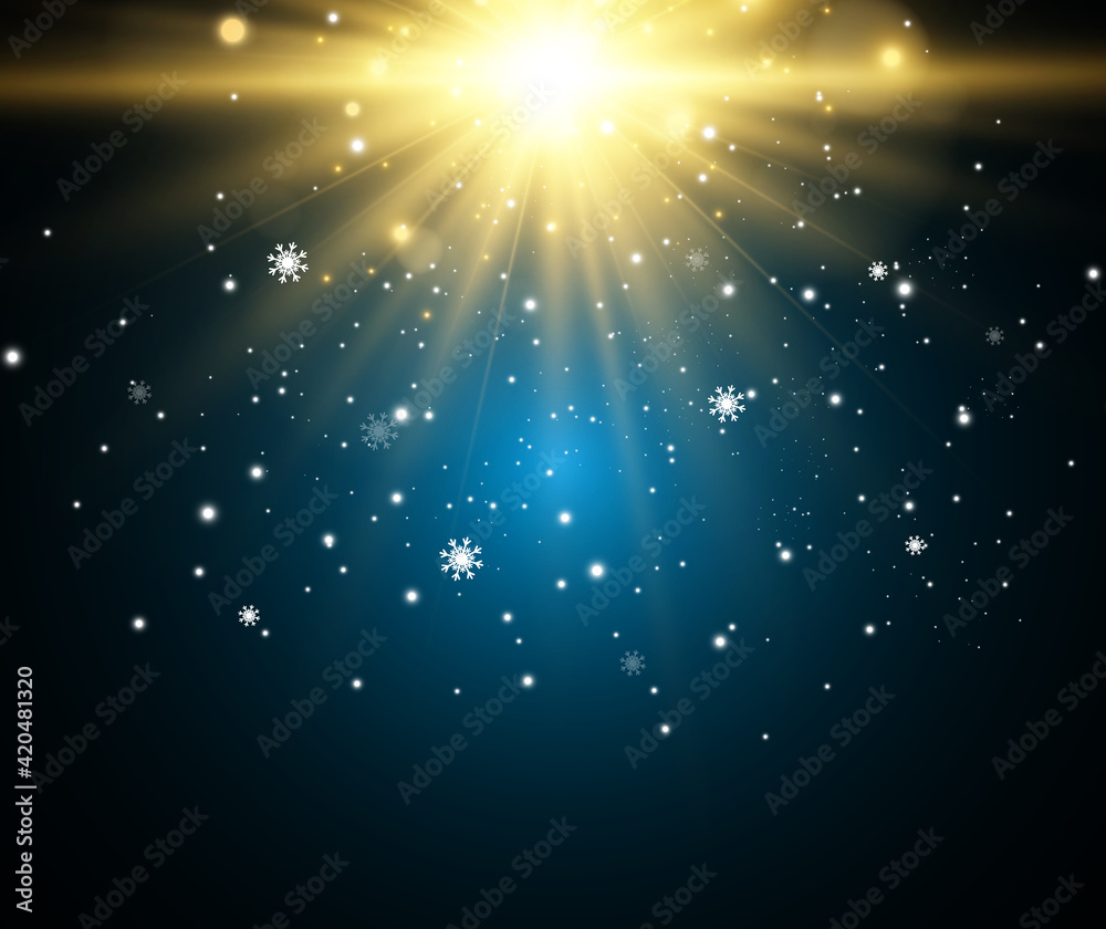 Vector illustration of flying snow on a transparent background.Natural phenomenon of snowfall or blizzard.
Vector illustration of flying snow on a transparent background.Natural phenomenon of snowfall or blizzard.