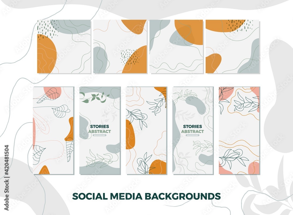 Social media banner boho botanical style