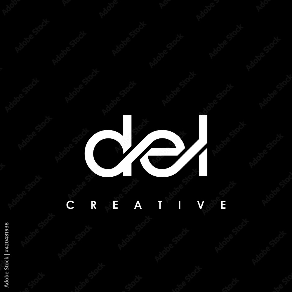 DEL Letter Initial Logo Design Template Vector Illustration DEL Letter Initial Logo Design Template Vector Illustration