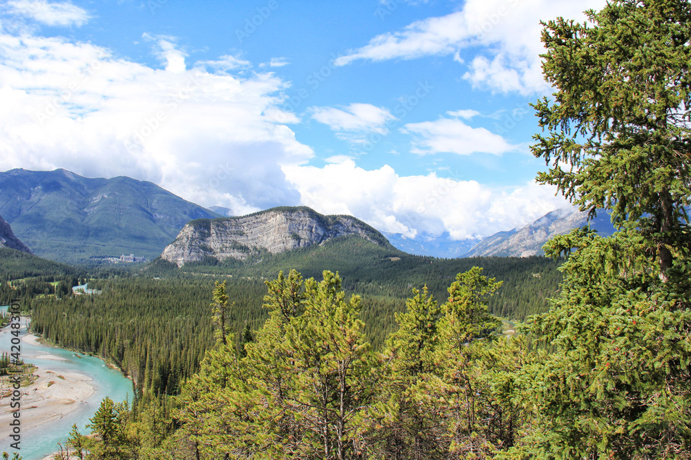 Alberta Canada Maligne lake in Jasper national Park