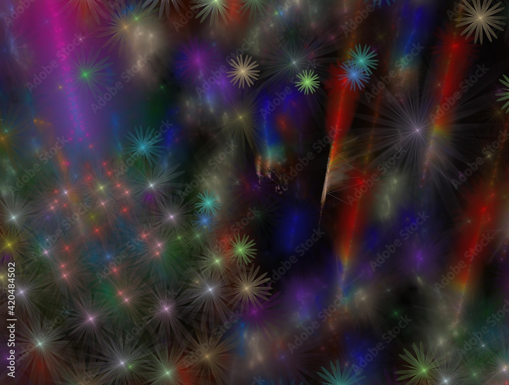 Fototapeta premium Imaginatory fractal background generated Image
