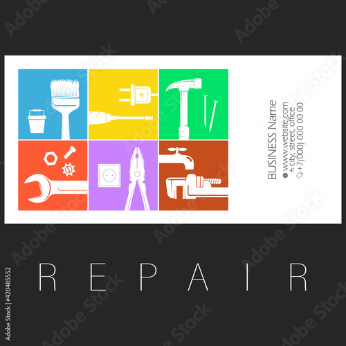 Business card repair and service for the handyman