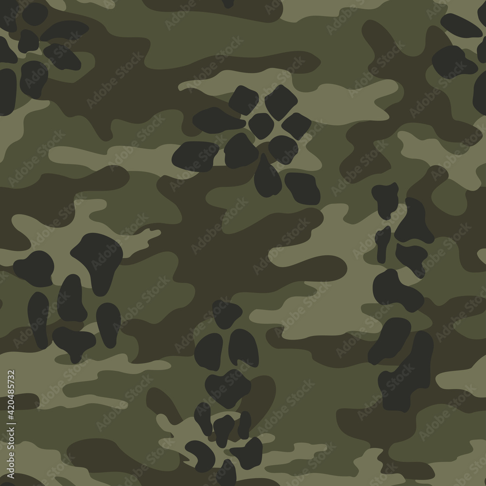 Khaki camouflage vector background, stylish design. Fashion pattern Khaki camouflage vector background, stylish design. Fashion pattern