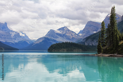 Canada Alberta blue mountain lake on the background of the Rocky Mountains © Svetlana