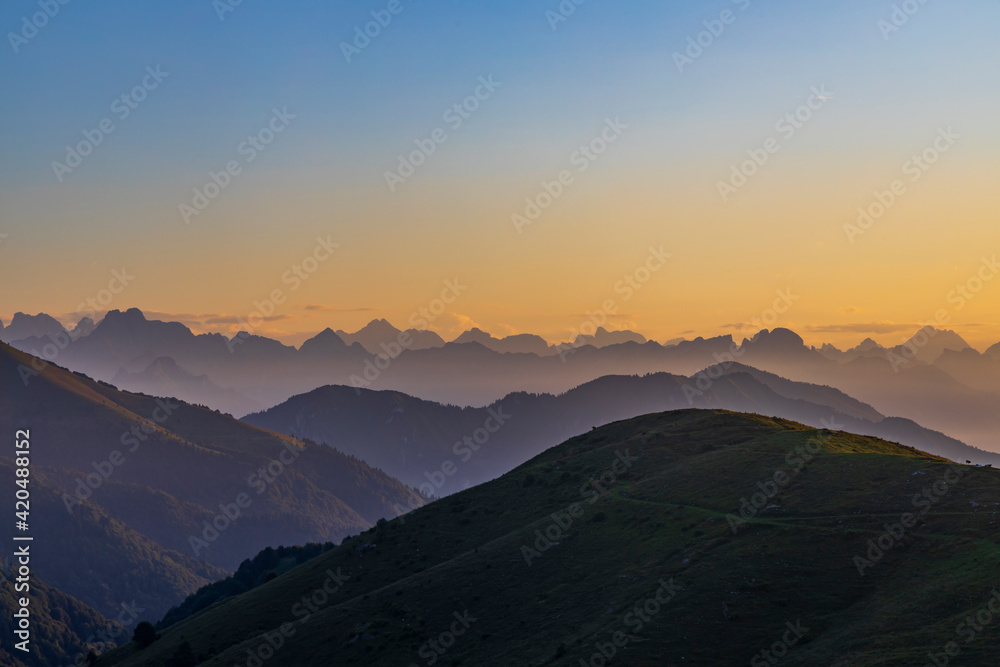 summer landscape near Monte Grappa, Northern Italy summer landscape near Monte Grappa, Northern Italy