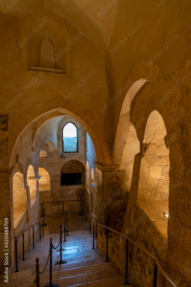 Sanctuary of San Michele Arcangelo, UNESCO site, Monte Santangelo, Puglia, Italy Sanctuary of San Michele Arcangelo, UNESCO site, Monte Santangelo, Puglia, Italy