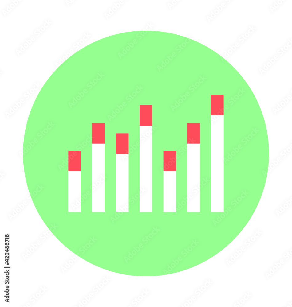 Growth Chart Vector Icon