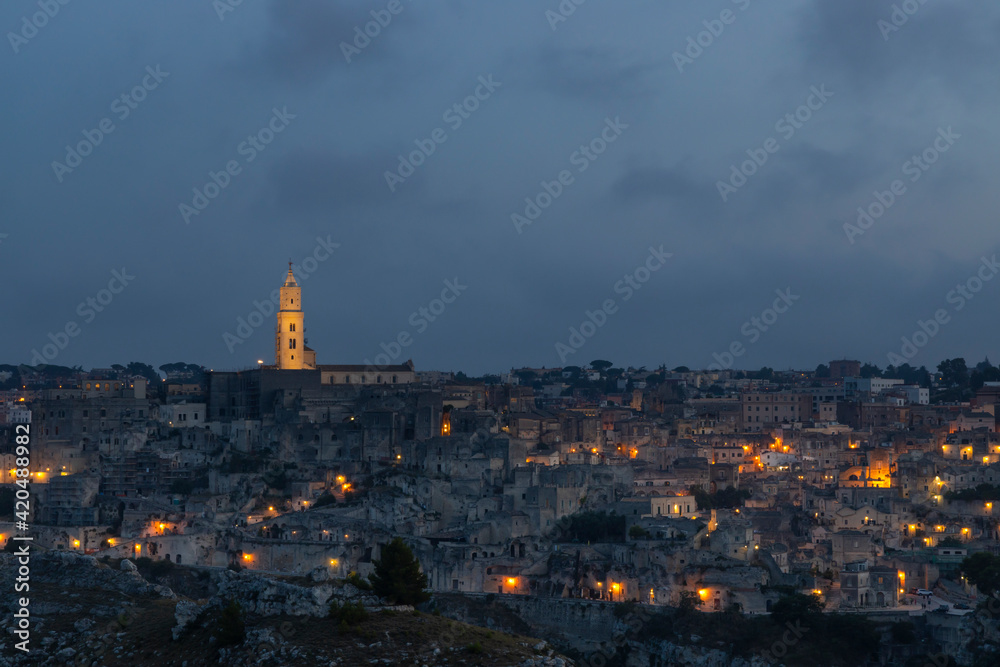 UNESCO site - ancient town of Matera (Sassi di Matera) Basilicata, Southern Italy