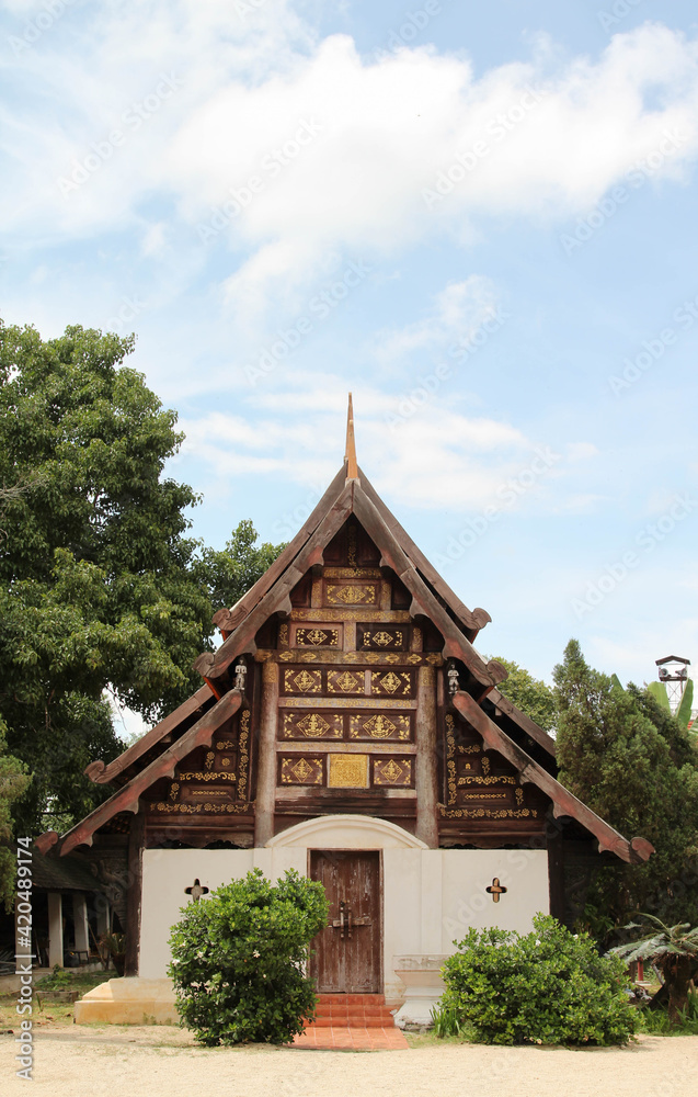 The old church in Wat Phra That Lampang Luang, Lampang Province, Northern Thailand. The old church in Wat Phra That Lampang Luang, Lampang Province, Northern Thailand.