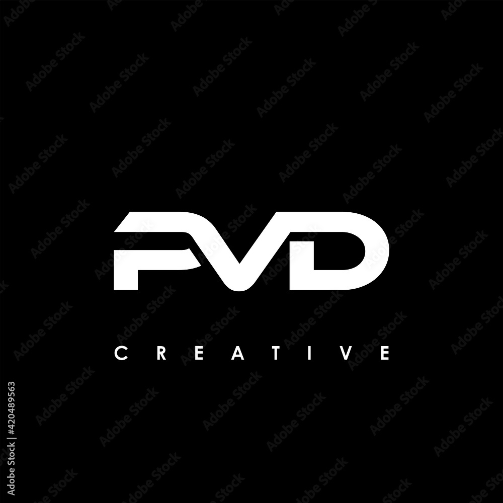 PVD Letter Initial Logo Design Template Vector Illustration PVD Letter Initial Logo Design Template Vector Illustration