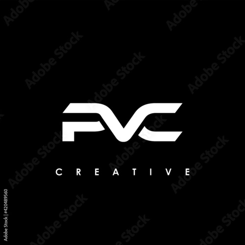 PVC Letter Initial Logo Design Template Vector Illustration