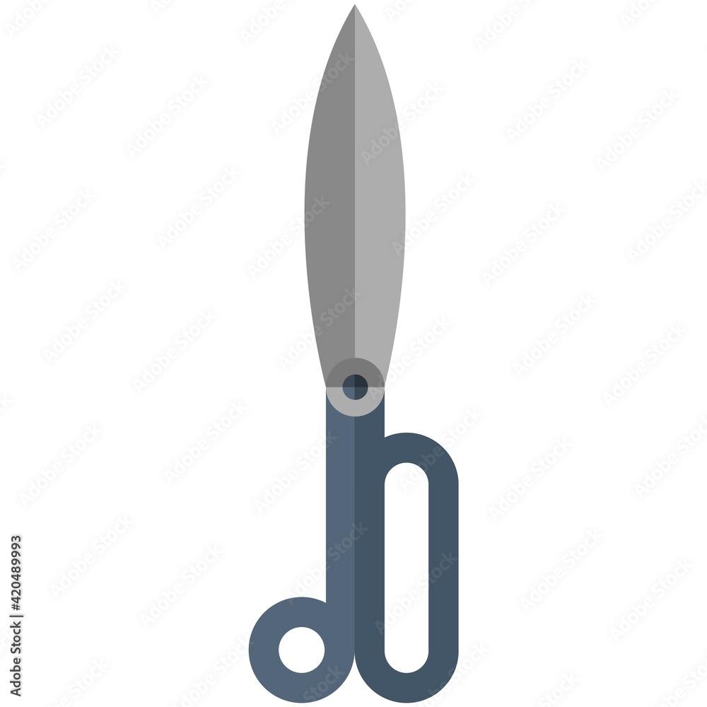 Sewing scissors vector icon tailor salon logo Sewing scissors vector icon tailor salon logo