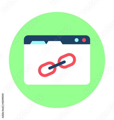 Seo Link Vector Icon