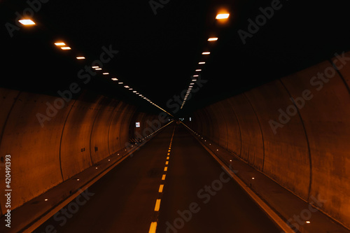 Thru Swiss Tunnel To French Alps. photo