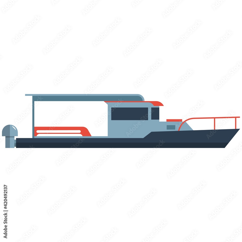 Steamship vector icon isolated on white background Steamship vector icon isolated on white background