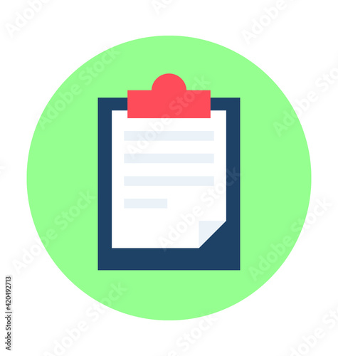 Clipboard Vector Icon
