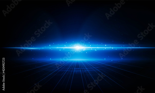 Abstract Light out technology background Hitech communication concept innovation background vector design.