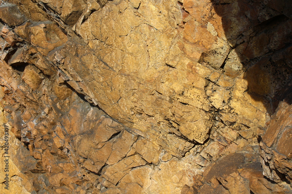 Weathered Rocks Background Full Frame of Sheer Cliff Weathered Rocks Background Full Frame of Sheer Cliff