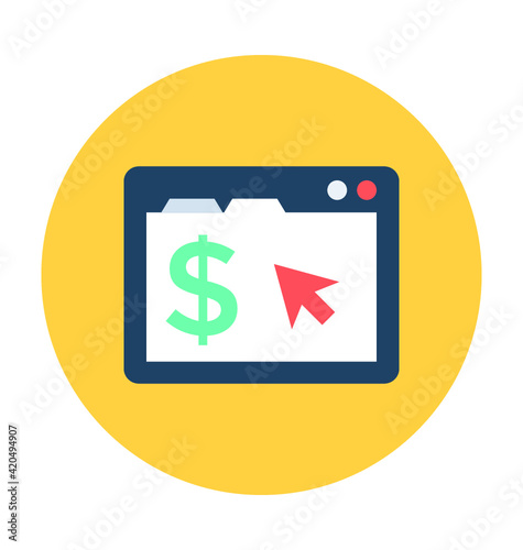 Online Earning Vector Icon