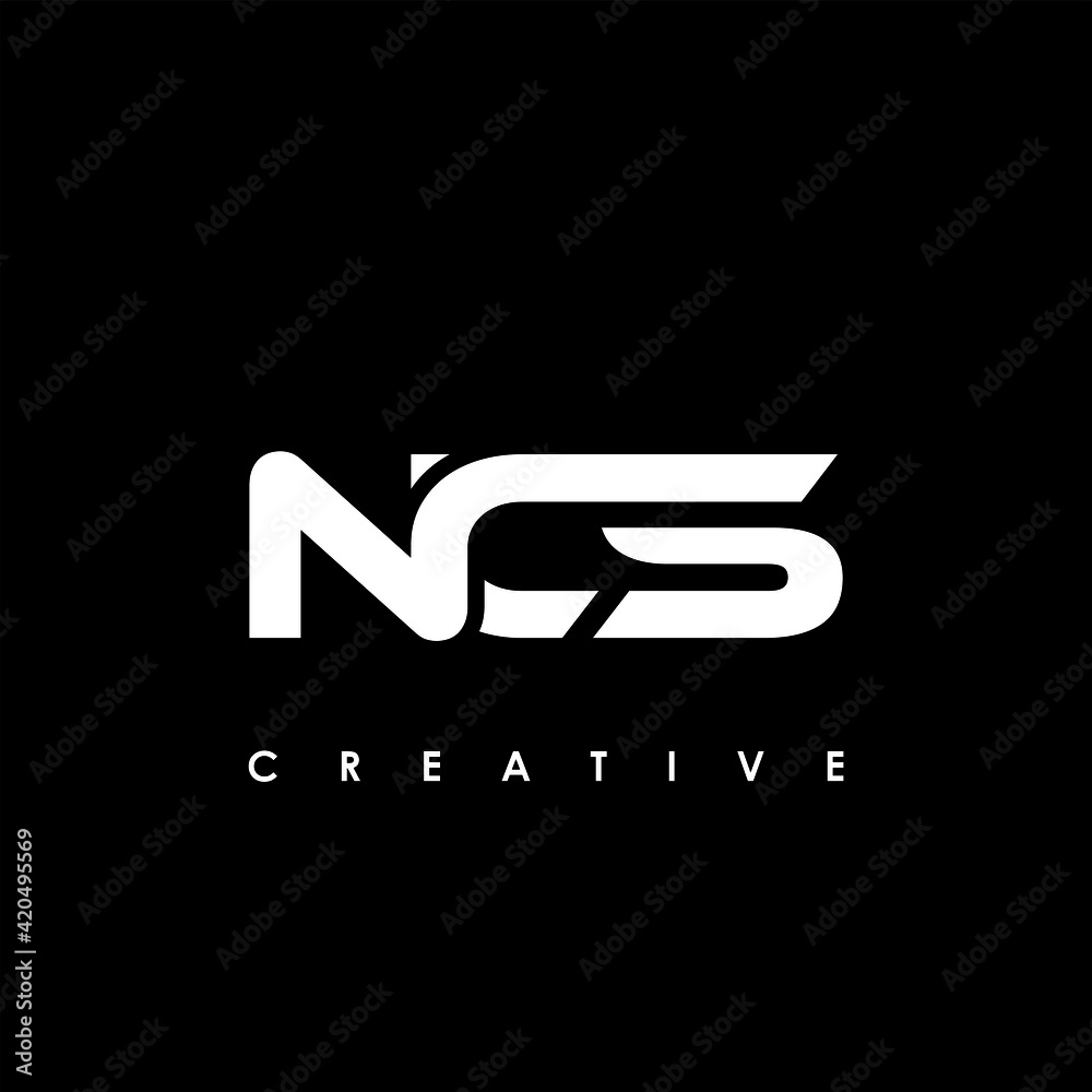NCS Letter Initial Logo Design Template Vector Illustration