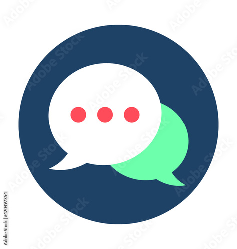 Chat Bubbles Vector Icon