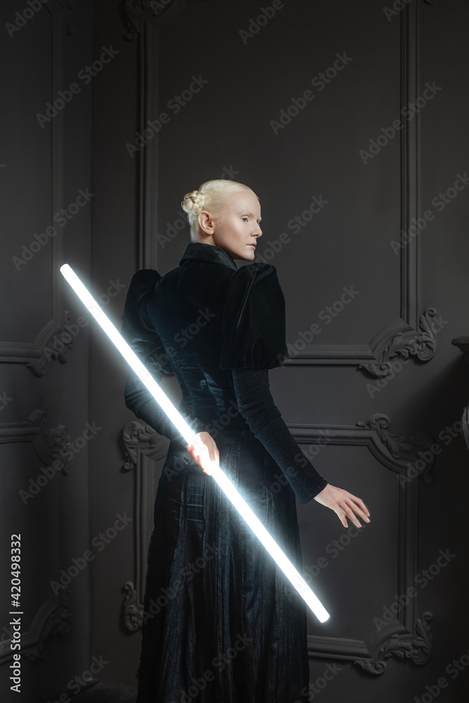 Futuristic Albino Girl Portrait Futuristic Albino Girl Portrait