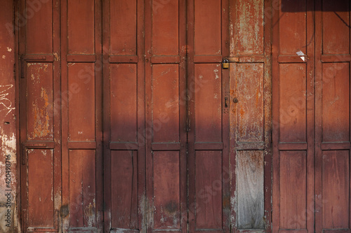 old wooden door for abstract background