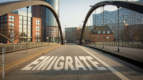 Street Sign to Emigrate