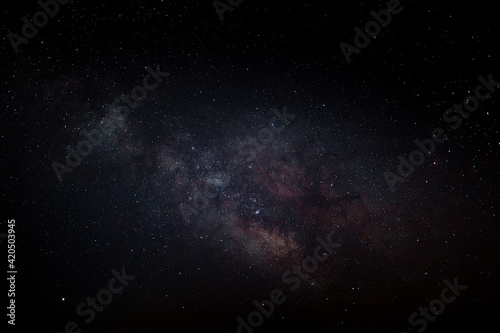 Starry night scene.