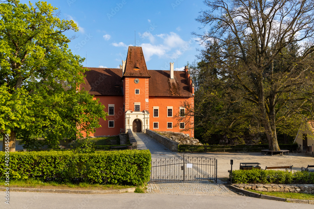 Cervena Lhota castle in Southern Bohemia, Czech Republic