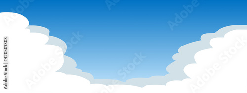 Pastel sky background images for use to be wallpaper or an animation background photo