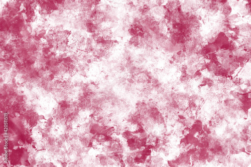 Grob gemalte Wandstruktur in weiß und rot