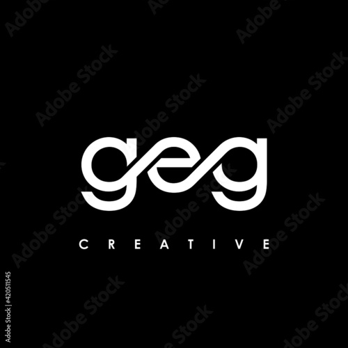 GEG Letter Initial Logo Design Template Vector Illustration photo
