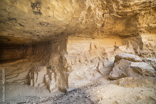 White quarry (Beli majdan on serbian) is old abandoned mine on Fruska gora mountain, Serbia. Abandoned Rock Quarry photo